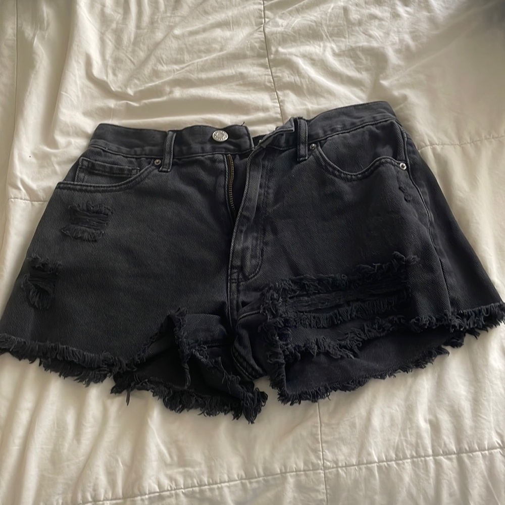 Playboy by Pacsun black denim shorts